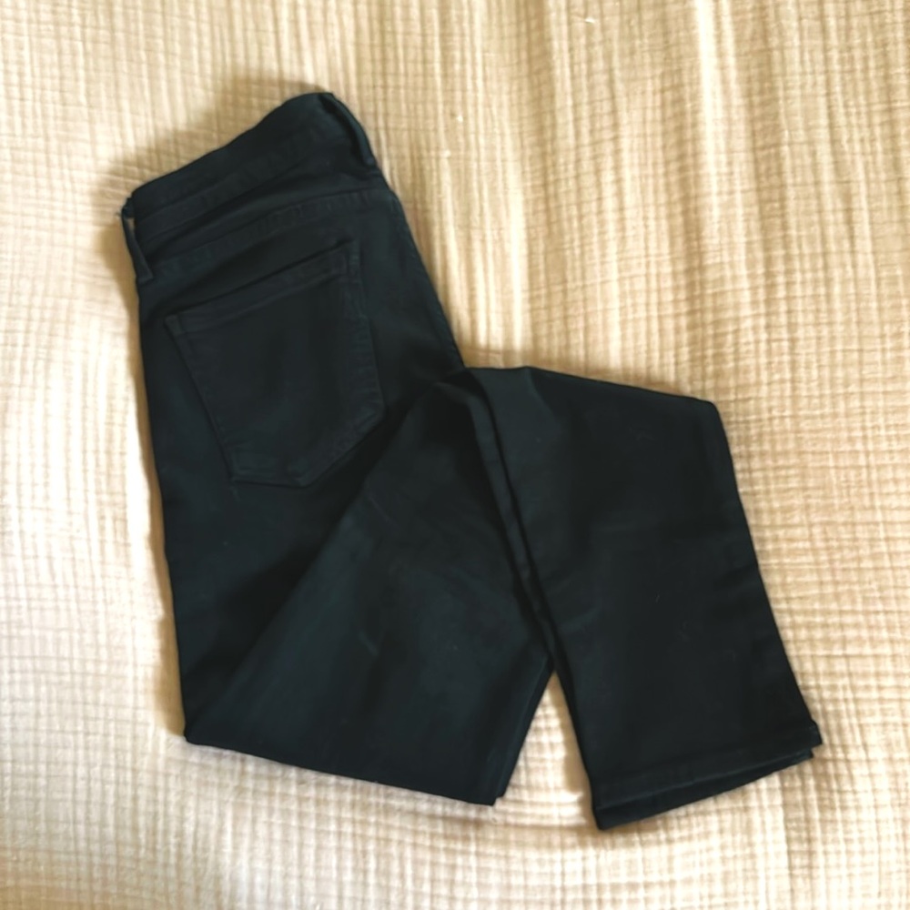 CofH Avedon Slick Skinny Leg Solid Black Denim Stretch Jeans - 28